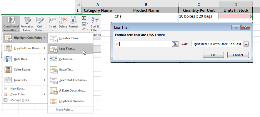 Excel Conditional Formatting Based On Another Column Or Cell Pryor 